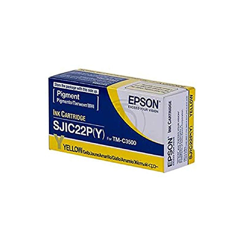 Epson SJIC22PY -Jaune - original - cartouche d'encre - pour TM C3500