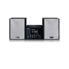 Lenco MC-250 Système Compact avec Radio Internet Wi-FI, Numérique Dab+ et FM - Lecteur CD/MP3 - Écran Couleur 2,8" - AUX - USB