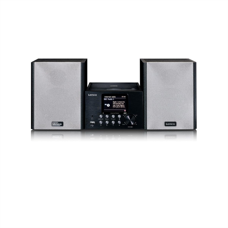 Lenco MC-250 Système Compact avec Radio Internet Wi-FI, Numérique Dab+ et FM - Lecteur CD/MP3 - Écran Couleur 2,8" - AUX - USB Lenco MC-250 Système Compact avec Radio Internet Wi-FI, Numérique Dab+ et FM - Lecteur CD/MP3 - Écran Couleur 2,8" - AUX - USB