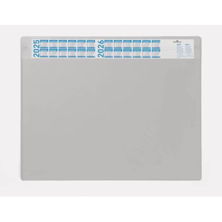 Durable 720510 Sous-main avec Rabat amovible 52 x 65 cm Gris