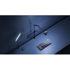 Elgato Master Mount L, pince pour bureau haut de gamme avec perche télescopique jusqu’à 125 cm et filetage 1/4" pour fixer des l