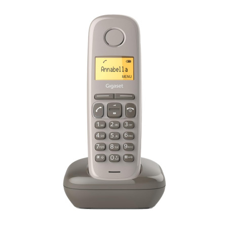 Gigaset A170 Solo Téléphone fixe sans fil DECT/GAP Taupe [Version Française]