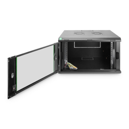 DIGITUS DN-19 07-U-EC-SW Boîtier Mural 19 (l x H x P) 600 x 416 x 450 mm 7 UH Noir (RAL 9005)