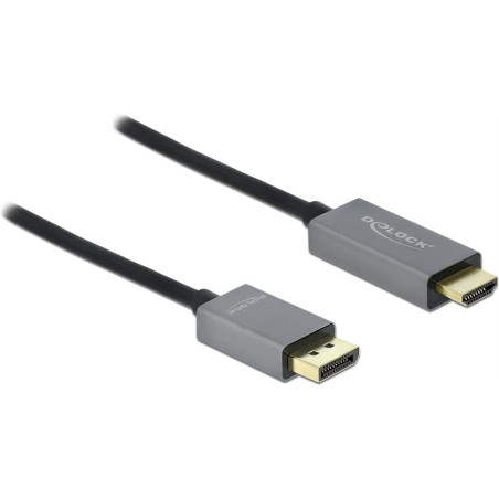 Delock Câble actif DisplayPort 1.4 vers HDMI 4K 60 Hz (HDR) 2 m