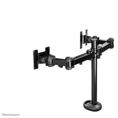 NewStar FPMA-D960DG Support de bureau avec inclinaison, rotation et pivot pour deux écrans plats jusqu’à 27”