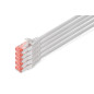 DIGITUS Câble LAN Cat 6-15m - 5 pièces - RJ45 Câble réseau - S/FTP Blindé - Compatible Cat 6A & Cat 7 - Gris DIGITUS Câble LAN Cat 6-15m - 5 pièces - RJ45 Câble réseau - S/FTP Blindé - Compatible Cat 6A & Cat 7 - Gris