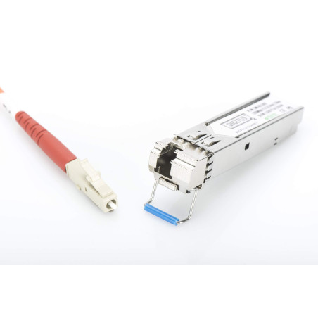 DIGITUS Module SFP Gigabit - 1,25 Gbit/s - Compatible HP & HP Aruba - Mini GBIC - pour Fibre Optique monomode - LC Simplex - Bid