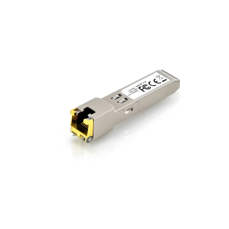 DIGITUS Module SFP+ universel - 10 Gbit/s - pour câble patch cuivre CAT 6A - Mini GBIC - RJ45 femelle - Portée 100 m - Plug & Pl DIGITUS Module SFP+ universel - 10 Gbit/s - pour câble patch cuivre CAT 6A - Mini GBIC - RJ45 femelle - Portée 100 m - Plug & Pl