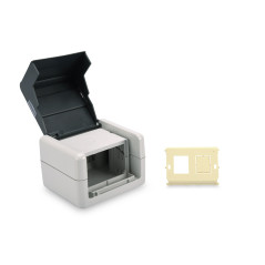 DIGITUS Prise réseau encastré 2 Ports DN-93844-OD-1 Beige