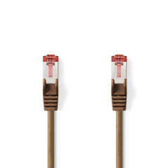 Nedis CCGP85221WT10 câble de réseau 1 m Cat6 S/FTP (S-STP) Blanc - Câbles de réseau (1 m, Cat6, S/FTP (S-STP), RJ-45, RJ-45, Bla