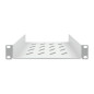 DIGITUS Étagère - 1U - 10 pouces (254 mm) - Pour armoire réseau - 200 mm de profondeur - Tôle d'acier perforée - Gris DIGITUS Étagère - 1U - 10 pouces (254 mm) - Pour armoire réseau - 200 mm de profondeur - Tôle d'acier perforée - Gris