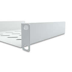 DIGITUS Étagère - 1U - 10 pouces (254 mm) - Pour armoire réseau - 200 mm de profondeur - Tôle d'acier perforée - Gris