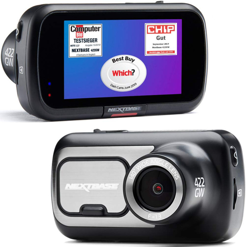 Camera embarquée sans fil Bluetooth Next Base 422 GW Noir