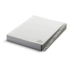 Durable 651010 A-Z Intercalaires (Polypropylènes,A4, Index A-Z, entièrement couvert) 20 Unité(s) Gris