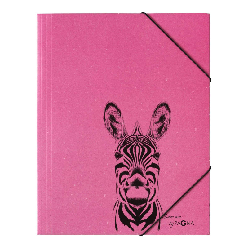 Pagna 21658-34 Zebra Classeur à élastique en carton 3 rabats DIN A4 Pagna 21658-34 Zebra Classeur à élastique en carton 3 rabats DIN A4