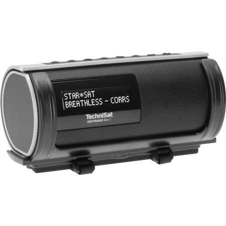TechniSat DIGITRADIO Bike 1 - Radio Dab+ pour vélo (Dab, FM, boîtier étanche IP65, écran OLED, Streaming Audio Bluetooth, Suppor