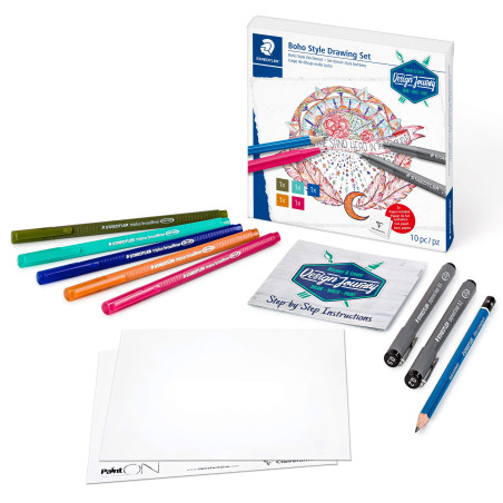 Staedtler 61 Djt3 design Journey ensemble de dessin Style Boho