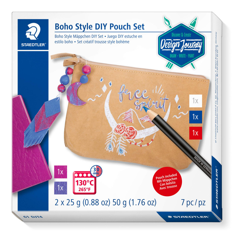Staedtler Design Journey Boho, Ensemble de Sacs de Bricolage, 61 DJT4 Staedtler Design Journey Boho, Ensemble de Sacs de Bricolage, 61 DJT4
