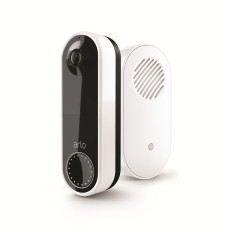 Arlo Chime 2 Carillon: Pour L'Arlo Sonnette Connectée Sans Fil Exterieur, Alerte Audio, Sirene Integree, Melodie A Personaliser,