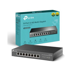 TP-Link Switch 2.5 Gigabit 8 Ports, Boitier Métal, Silencieux sans Ventilateur, Plug-and-Play, Protection à Vie, 100/1000/2500Mb
