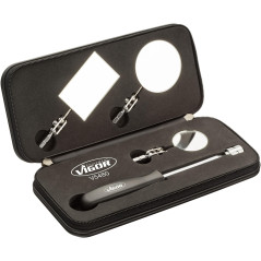 ViGOR Jeu de miroirs télescopiques V5480 I Extensible de 200 à 680 mm I 3 miroirs différents I Pour l'inspection visuelle des en