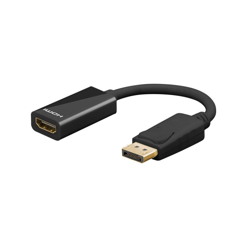 Câble Adaptateur DisplayPort/HDMI 1.2, Doré, 0.10 m Longueur de Câble Câble Adaptateur DisplayPort/HDMI 1.2, Doré, 0.10 m Longueur de Câble