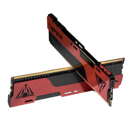 Patriot Memory Viper Elite II DDR4 3200 16Go (2x8Go) C18 Mémoire RAM Haute Performance XMP 2.0 Noir/Rouge