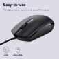 Trust Basi Souris Filaire à 3 Boutons, Câble USB de 160 cm, Mac/PC/Ordinateur - Noir Trust Basi Souris Filaire à 3 Boutons, Câble USB de 160 cm, Mac/PC/Ordinateur - Noir