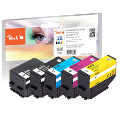 Peach PI200-674 Cartouche d'encre 5 pièce(s) Compatible Rendement Standard Noir, Cyan, Magenta, Jaune
