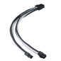 Silverstone SST-PP07E-EPS8BW - 30cm EPS 8pin vers EPS/ATX 4+4pin Cable d'extension manchonné, Noir + Blanc Silverstone SST-PP07E-EPS8BW - 30cm EPS 8pin vers EPS/ATX 4+4pin Cable d'extension manchonné, Noir + Blanc
