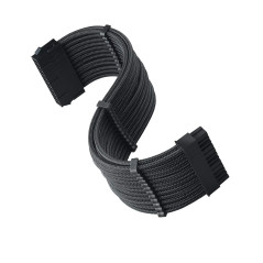 SilverStone SST-PP07E-MBB - 30cm Carte mère 24pin vers 24pin Cable d'extension manchonné, noir