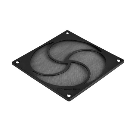 SilverStone Technology SST-FF125B - Filtre antipoussière pour Ventilateur HiFlow 120 mm, Aimant, Noir