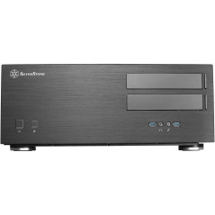Silverstone Technology SST-GD08B - Grandia Boîtier PC HTPC ATX, Haute Performance du Flux d'air Silencieux, Noir