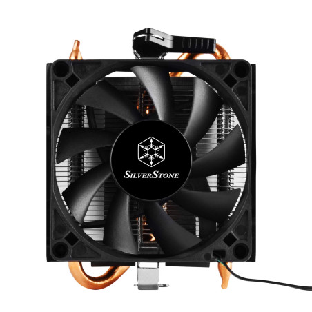 Silverstone SST-KR01 - Refroidisseur d'unité Centrale de Kryton, Profil Bas, Double roulement à Billes Mince 80mm PWM, Taille de