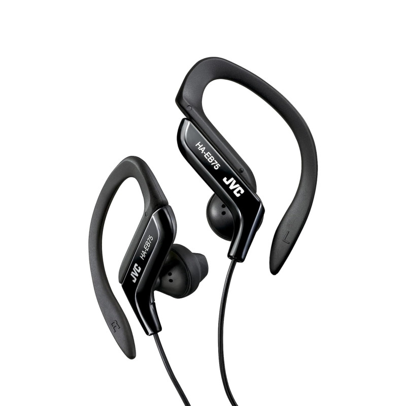 JVC, Ecouteurs Clip Oreille Sport réglable pour Un Ajustement Parfait, HA-EB75-BN-U (Noir) JVC, Ecouteurs Clip Oreille Sport réglable pour Un Ajustement Parfait, HA-EB75-BN-U (Noir)
