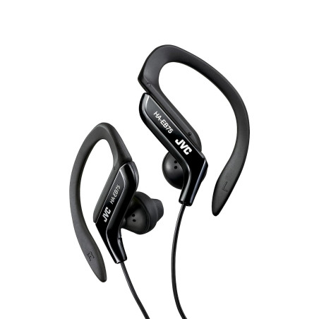 JVC, Ecouteurs Clip Oreille Sport réglable pour Un Ajustement Parfait, HA-EB75-BN-U (Noir)