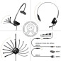 GEQUDIO Casque Filaire avec Embout USB-A Compatible avec PC et Mac - Câble de raccordement Inclus - Très léger: 60g GEQUDIO Casque Filaire avec Embout USB-A Compatible avec PC et Mac - Câble de raccordement Inclus - Très léger: 60g