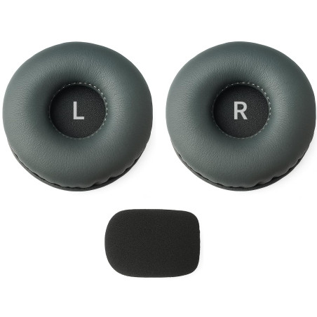 GEQUDIO Set de Remplacement pour l'oreille (2 pcs.) et Microphone (1 pcs.)