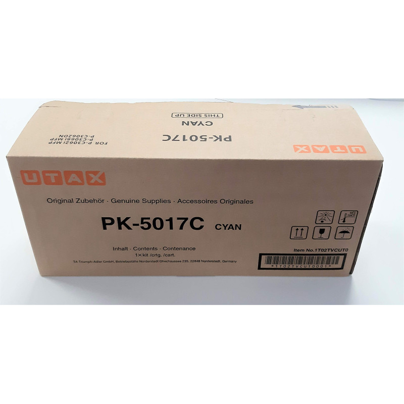 Utax PK-5017C Cartouche de Toner Original Cyan 1 pièce(s) Utax PK-5017C Cartouche de Toner Original Cyan 1 pièce(s)