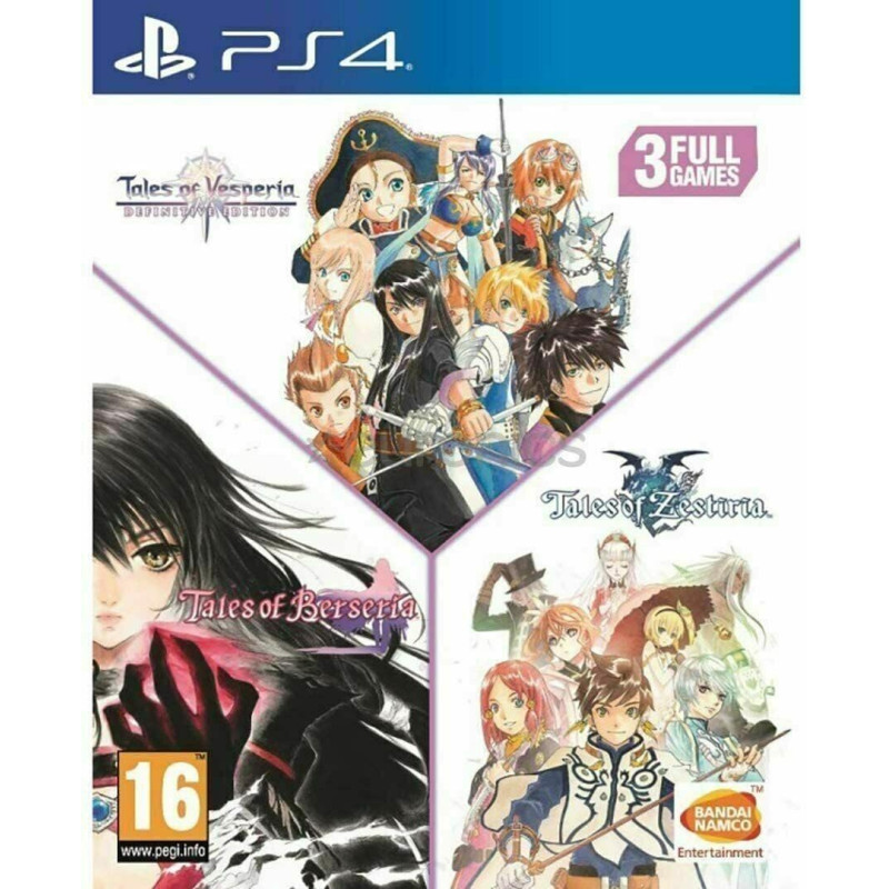 Générique Tales of Vesperia + Contes de Berseria + Compilation Contes de Zestiria Noir