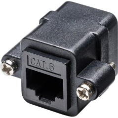DeLOCK 85124 RJ-45 RJ-45 Noir Câble d'interface et Adaptateur