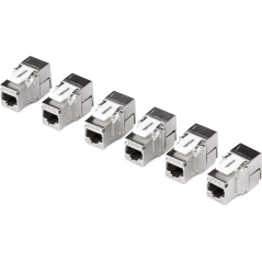 TRENDnet, TC-K06C6A, Lot de 6 Prises blindées Cat6A RJ45 Keystone Jack, à Utiliser avec Le Panneau de Brassage Keystone Vierge b