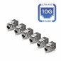 TRENDnet, TC-K06C6A, Lot de 6 Prises blindées Cat6A RJ45 Keystone Jack, à Utiliser avec Le Panneau de Brassage Keystone Vierge b TRENDnet, TC-K06C6A, Lot de 6 Prises blindées Cat6A RJ45 Keystone Jack, à Utiliser avec Le Panneau de Brassage Keystone Vierge b
