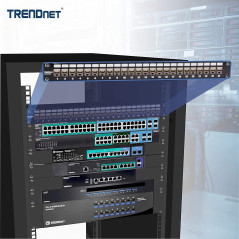 TRENDnet, TC-K06C6A, Lot de 6 Prises blindées Cat6A RJ45 Keystone Jack, à Utiliser avec Le Panneau de Brassage Keystone Vierge b