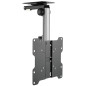 TECHLY 107142 Support TV de Plafond Droit et incliné pour TV LED/LCD 17"-37" Noir Noir/Argent TECHLY 107142 Support TV de Plafond Droit et incliné pour TV LED/LCD 17"-37" Noir Noir/Argent