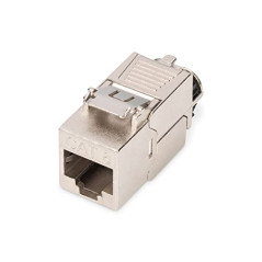 DIGITUS Module Keystone Cat 8.1-1 pièce - RJ45 Prise réseau Cat8 Blindé - 2000 MHz - 25GBase-T & 40GBase-T - 25 Gbit/s & 40 Gbit