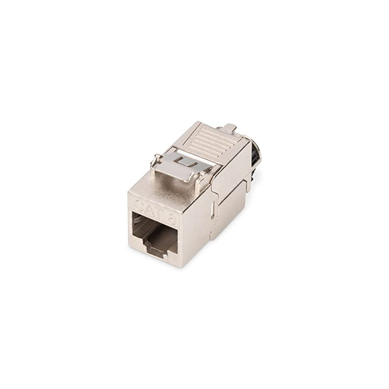 DIGITUS Module Keystone Cat 8.1-1 pièce - RJ45 Prise réseau Cat8 Blindé - 2000 MHz - 25GBase-T & 40GBase-T - 25 Gbit/s & 40 Gbit DIGITUS Module Keystone Cat 8.1-1 pièce - RJ45 Prise réseau Cat8 Blindé - 2000 MHz - 25GBase-T & 40GBase-T - 25 Gbit/s & 40 Gbit
