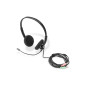 DIGITUS Casque Arceau stéréo AV. réduction de Bruit 3,5mm DIGITUS Casque Arceau stéréo AV. réduction de Bruit 3,5mm