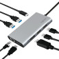 LogiLink UA0382 - Station d'accueil USB 3.2 (Gen 1) avec 8 Ports et PD (Power Delivery) 100 W, 1 Port USB-C (PD), 2 Ports USB 3. LogiLink UA0382 - Station d'accueil USB 3.2 (Gen 1) avec 8 Ports et PD (Power Delivery) 100 W, 1 Port USB-C (PD), 2 Ports USB 3.