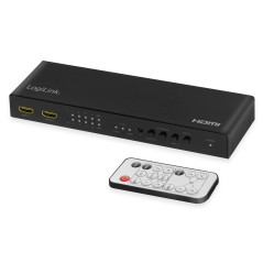 LogiLink HD0049 - Commutateur HDMI Matrix (4 x 2 Ports, 4K/60Hz, Scaler)